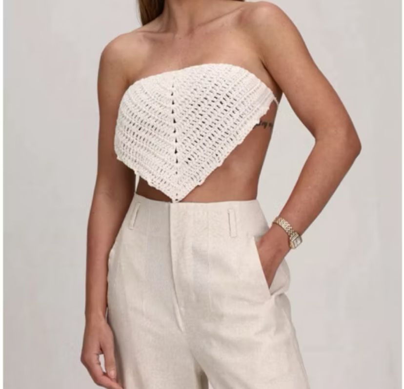 Cropped Top de Crochê