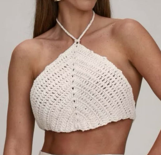 Cropped Top de Crochê
