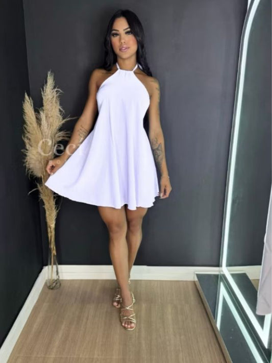 Vestido  Mídi Alcinha Costas Nua